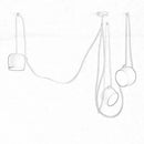GobekUsa Black Drum LED Pendant for Kitchen & Restaurant - Spider Industrial Ceiling Light