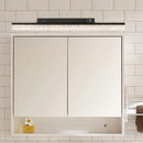 GobekUsa Modern Black Dual Arm LED Wall Mount Vanity Lamp in Warm/White Light