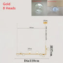 GobekUsa Dual Glass Lamp Ceiling Chandelier LED Suspension Light for Dining and Kitchen