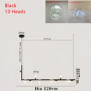 GobekUsa Dual Glass Lamp Ceiling Chandelier LED Suspension Light for Dining and Kitchen