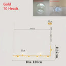 GobekUsa Dual Glass Lamp Ceiling Chandelier LED Suspension Light for Dining and Kitchen
