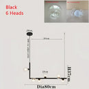 GobekUsa Dual Glass Lamp Ceiling Chandelier LED Suspension Light for Dining and Kitchen