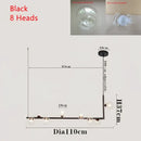 GobekUsa Dual Glass Lamp Ceiling Chandelier LED Suspension Light for Dining and Kitchen