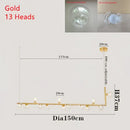 GobekUsa Dual Glass Lamp Ceiling Chandelier LED Suspension Light for Dining and Kitchen