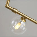 GobekUsa Dual Glass Lamp Ceiling Chandelier LED Suspension Light for Dining and Kitchen