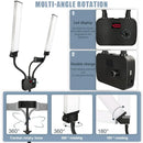 GobekUsa Dualarm LED Beauty Light with Circular Light Strip on Tripod