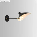 GobekUsa Modern Style Duckbill Shade Wall Lamp with Metallic Finish, Black Sconce Lighting – Straight/Curved Arm