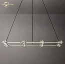 GobekUsa Éclatant Crystal Chandelier - Luxe Rectangular Pendant Light for Home Décor