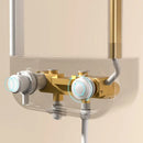 GobekUsa Electric Showerhead Knobs Column Faucet Set for Bathroom Bathtub System