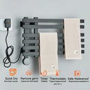 GobekUsa Electric Towel Warmer Rack Thermostatic Digital Display Stainless Steel Holder