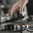 Modern black espresso needle distributor for kitchen coffee grounds by Decorbites