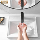 GobekUsa Black Finish Brass Basin Faucet Hot Cold Water Mixer Tap Single Handle