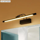 GobekUsa Modern Tubular LED Wall Sconce with Black Finish, 18"/21.5" W in Warm/White Light
