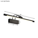 GobekUsa Modern Tubular LED Wall Sconce with Black Finish, 18"/21.5" W in Warm/White Light