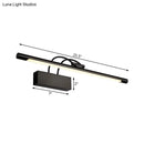 GobekUsa Modern Tubular LED Wall Sconce with Black Finish, 18"/21.5" W in Warm/White Light