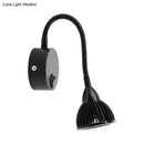GobekUsa Adjustable LED Wall Sconce - Modern Metal Shade Wall Lamp in Black Finish (with/without Switch), Warm/White Lighting
