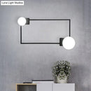 GobekUsa Modern Metal Rectangle Flush Wall Sconce with LED Lighting - Black Finish
