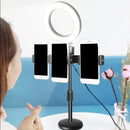 GobekUsa Modern USB Vanity Light - Phone Support LED Fill Flush Lamp with Black Finish & Round Metal Shade