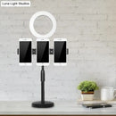 GobekUsa Modern USB Vanity Light - Phone Support LED Fill Flush Lamp with Black Finish & Round Metal Shade