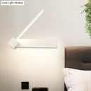 GobekUsa Rotatable LED Sconce: Modern White/Black Finish with Acrylic Shade for Wall Lighting in Warm/White