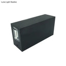 GobekUsa Simple Style Metallic Wall Sconce Light - 2 Lights, Black Finish, Warm/White Lighting for Hotel