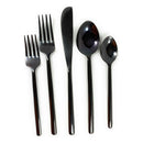 Black Flatware Set Stainless Steel 20 PC