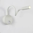 Modern black flexible gooseneck led wall sconces bedroom reading light by Decorbites