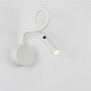 Modern black flexible gooseneck led wall sconces bedroom reading light by Decorbites