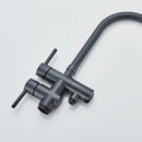 GobekUsa Modern Black Floor Mounted Tub Faucet