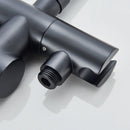 GobekUsa Modern Black Floor Mounted Tub Faucet
