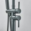 GobekUsa Modern Black Floor Mounted Tub Faucet