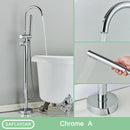 GobekUsa Modern Black Floor Mounted Tub Faucet