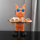 GobekUsa French Bulldog Sculpture: Abstract Figurine & Key Holder Ornament
