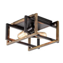 GobekUsa Black Modern LED Ceiling Chandelier for Living Room Bedroom Study Home