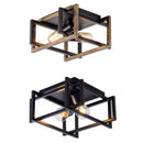 GobekUsa Black Modern LED Ceiling Chandelier for Living Room Bedroom Study Home