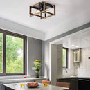 GobekUsa Black Modern LED Ceiling Chandelier for Living Room Bedroom Study Home