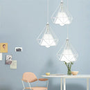 GobekUsa Diamond Pendant Lights Trio for Modern Dining Room and Kitchen