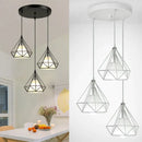 GobekUsa Diamond Pendant Lights Trio for Modern Dining Room and Kitchen