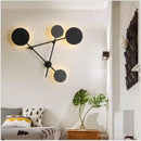 GobekUsa Geometric Iron Wall Lamp: Modern Nordic Design, LED, Living Room & Bedroom Décor