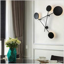 GobekUsa Geometric Iron Wall Lamp: Modern Nordic Design, LED, Living Room & Bedroom Décor