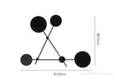 GobekUsa Geometric Iron Wall Lamp: Modern Nordic Design, LED, Living Room & Bedroom Décor