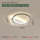 GobekUsa Geometric LED Ceiling Lamp | Modern Nordic Bedroom Study Light