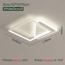 GobekUsa Geometric LED Ceiling Lamp | Modern Nordic Bedroom Study Light