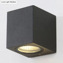 GobekUsa Contemporary LED Outdoor Wall Mount Sconce Light with Metal Shade - Black Triangle/Cylinder/Rectangle