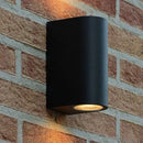 GobekUsa Contemporary LED Outdoor Wall Mount Sconce Light with Metal Shade - Black Triangle/Cylinder/Rectangle