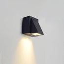 GobekUsa Contemporary LED Outdoor Wall Mount Sconce Light with Metal Shade - Black Triangle/Cylinder/Rectangle