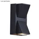 GobekUsa Contemporary LED Outdoor Wall Mount Sconce Light with Metal Shade - Black Triangle/Cylinder/Rectangle
