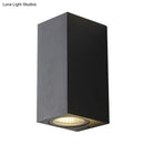 GobekUsa Contemporary LED Outdoor Wall Mount Sconce Light with Metal Shade - Black Triangle/Cylinder/Rectangle