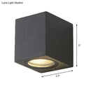 GobekUsa Contemporary LED Outdoor Wall Mount Sconce Light with Metal Shade - Black Triangle/Cylinder/Rectangle