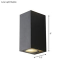 GobekUsa Contemporary LED Outdoor Wall Mount Sconce Light with Metal Shade - Black Triangle/Cylinder/Rectangle